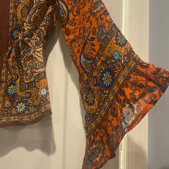 Free People - brand new top  size x-small brown - Picture 3 of 11